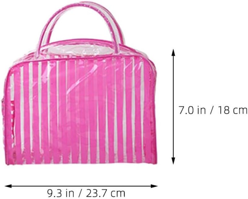 3Pcs Large Waterproof PVC Travel Toiletry Bag Set Cosmetic Organizer Case - Image 2